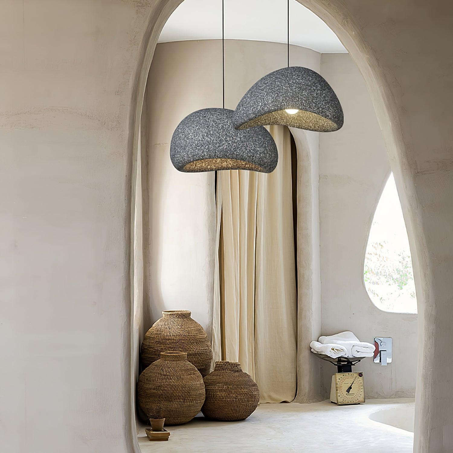 Tsukiyo Wabi-Sabi Cloud Pendant Light — Sculptural Ceiling Fixture