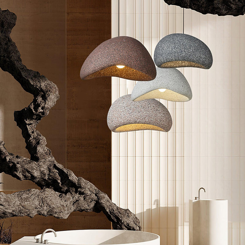 Tsukiyo Wabi-Sabi Cloud Pendant Light — Sculptural Ceiling Fixture