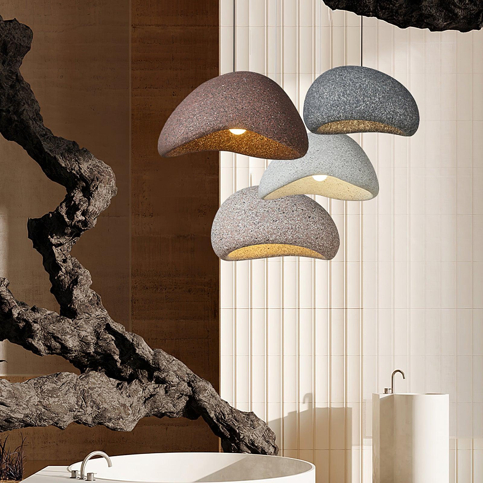 Tsukiyo Wabi-Sabi Cloud Pendant Light — Sculptural Ceiling Fixture