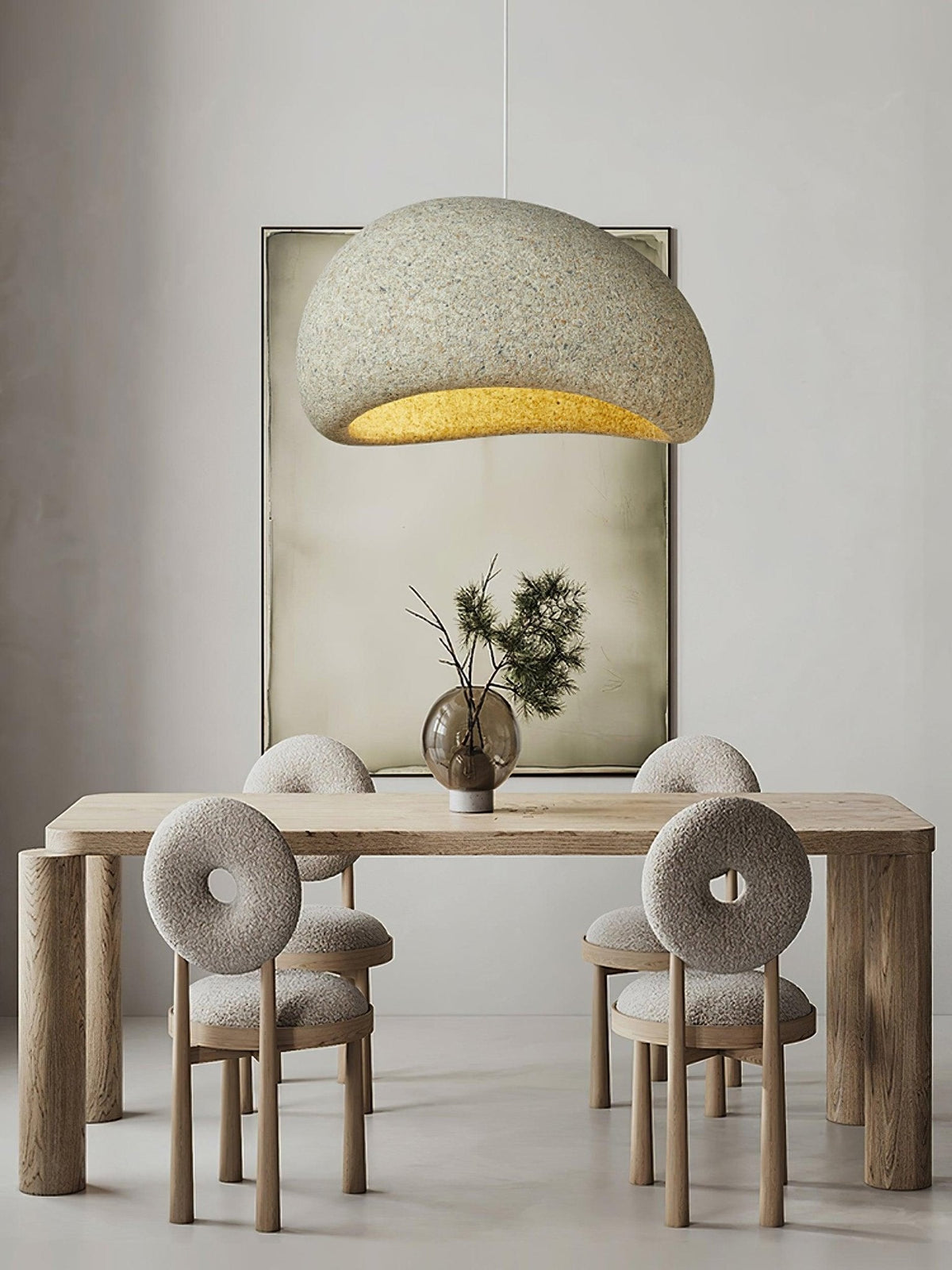 Tsukiyo Wabi-Sabi Cloud Pendant Light — Sculptural Ceiling Fixture