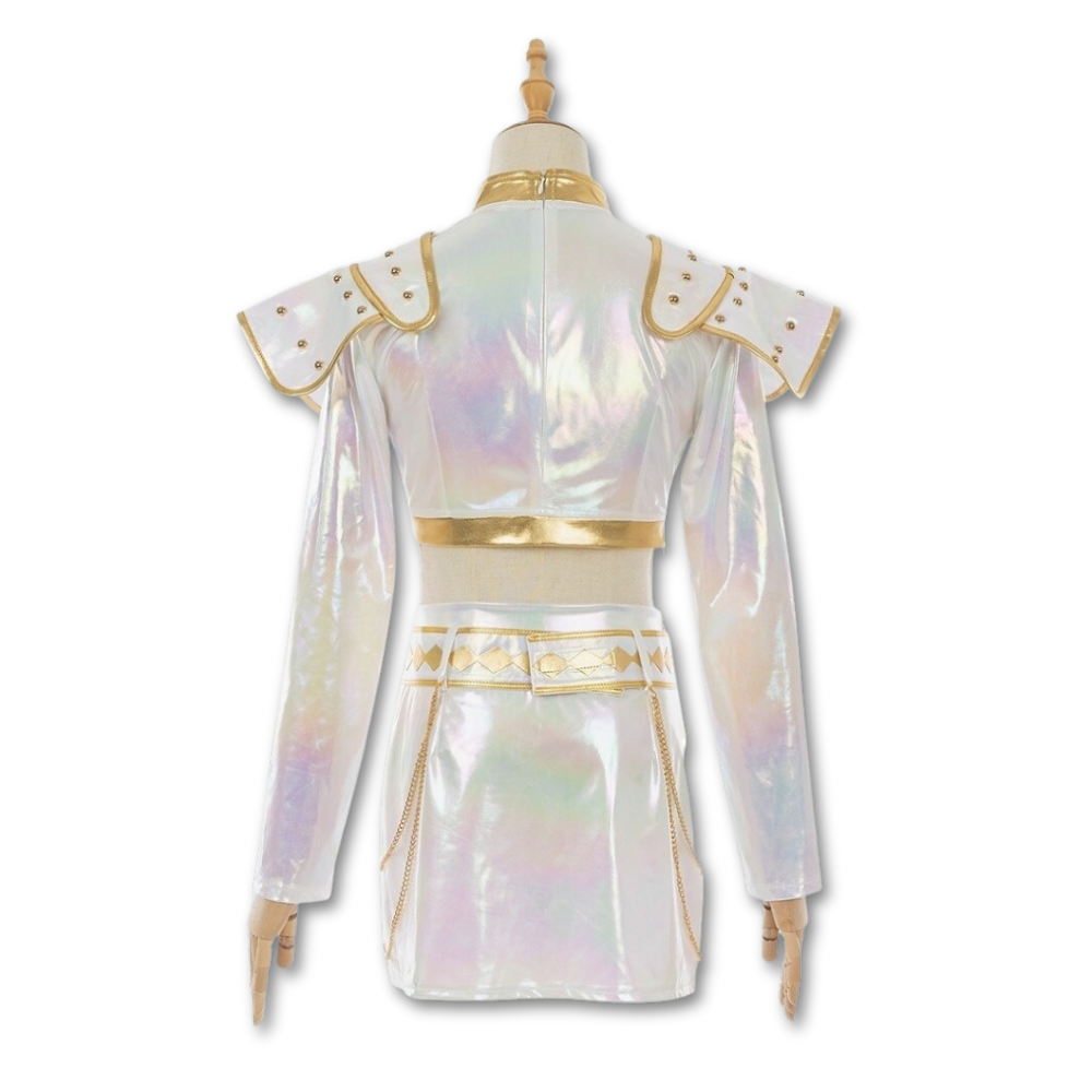 Holografisches Bühnenauftritt-Outfit-Set