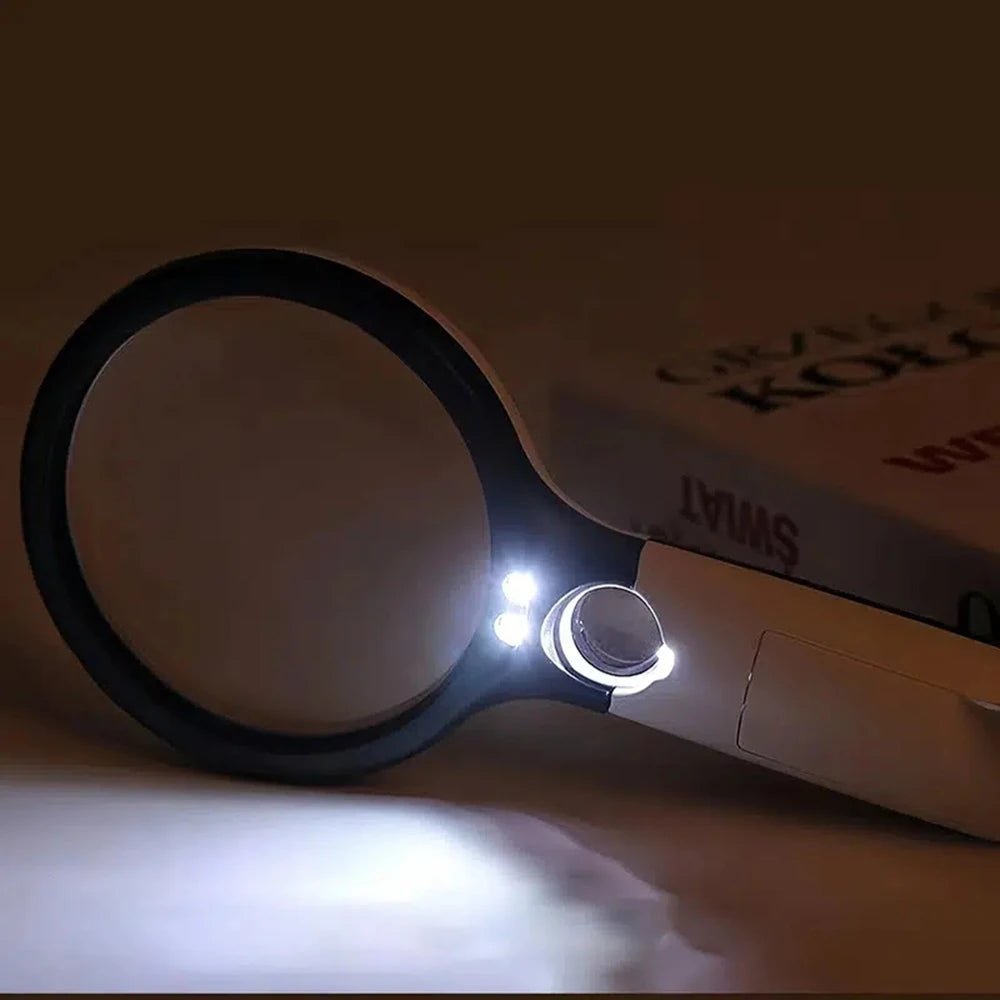 45 Adet LED Işıklı El Tipi Büyüteç, Hassas Görüntüleme İçin