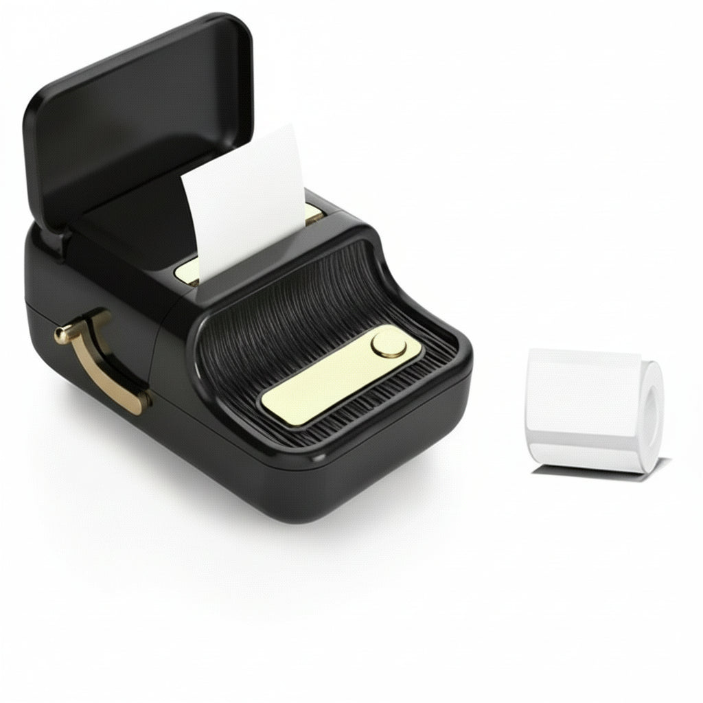 Bezdrátová mini termální tiskárna etiket NovaLabel pro tisk etiket na cestách bez inkoustu
