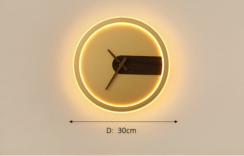 Apliques de Pared con Reloj LED