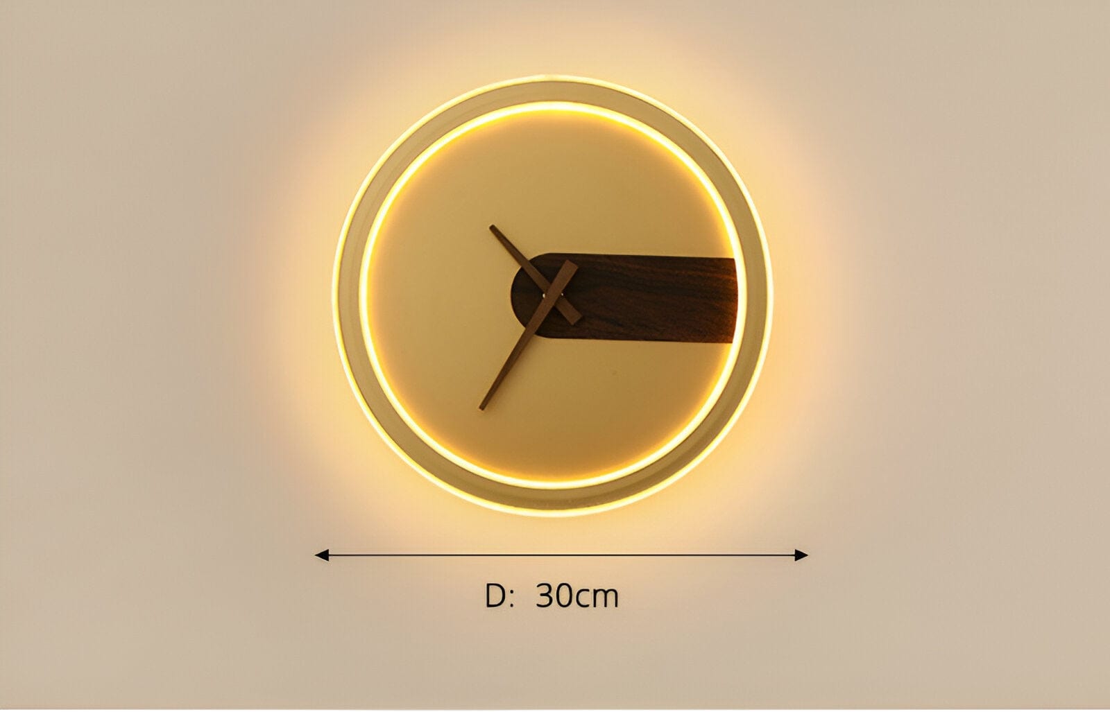 Apliques de Pared con Reloj LED