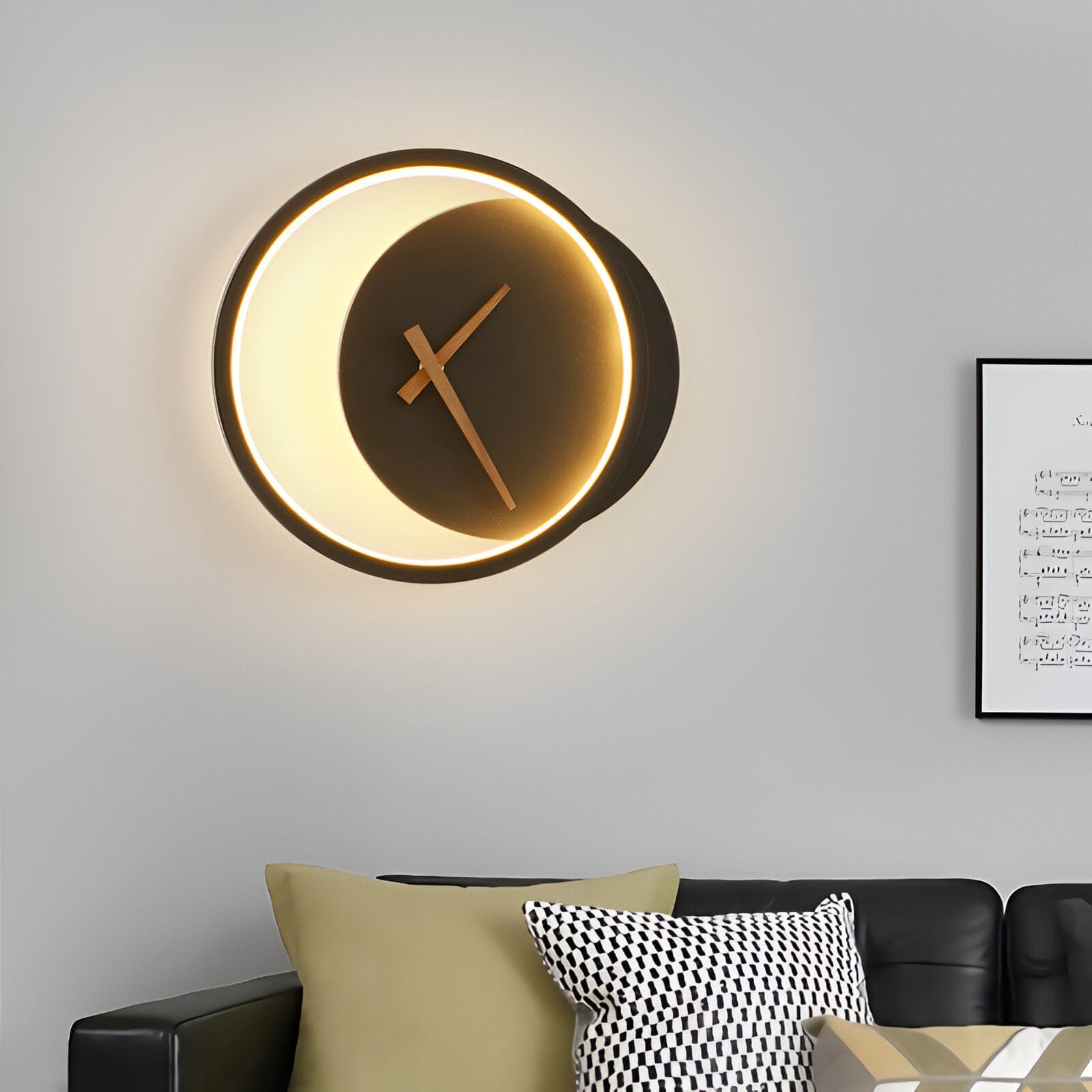 Apliques de Pared con Reloj LED