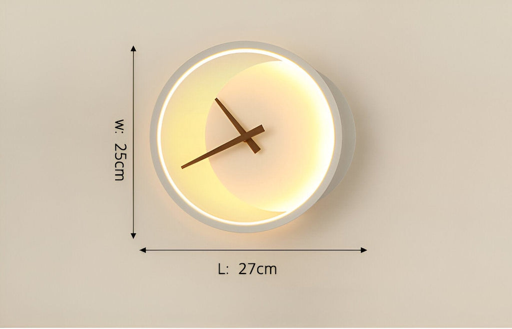 Apliques de Pared con Reloj LED