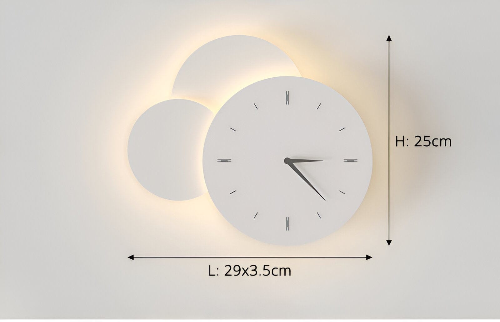 Apliques de Pared con Reloj LED