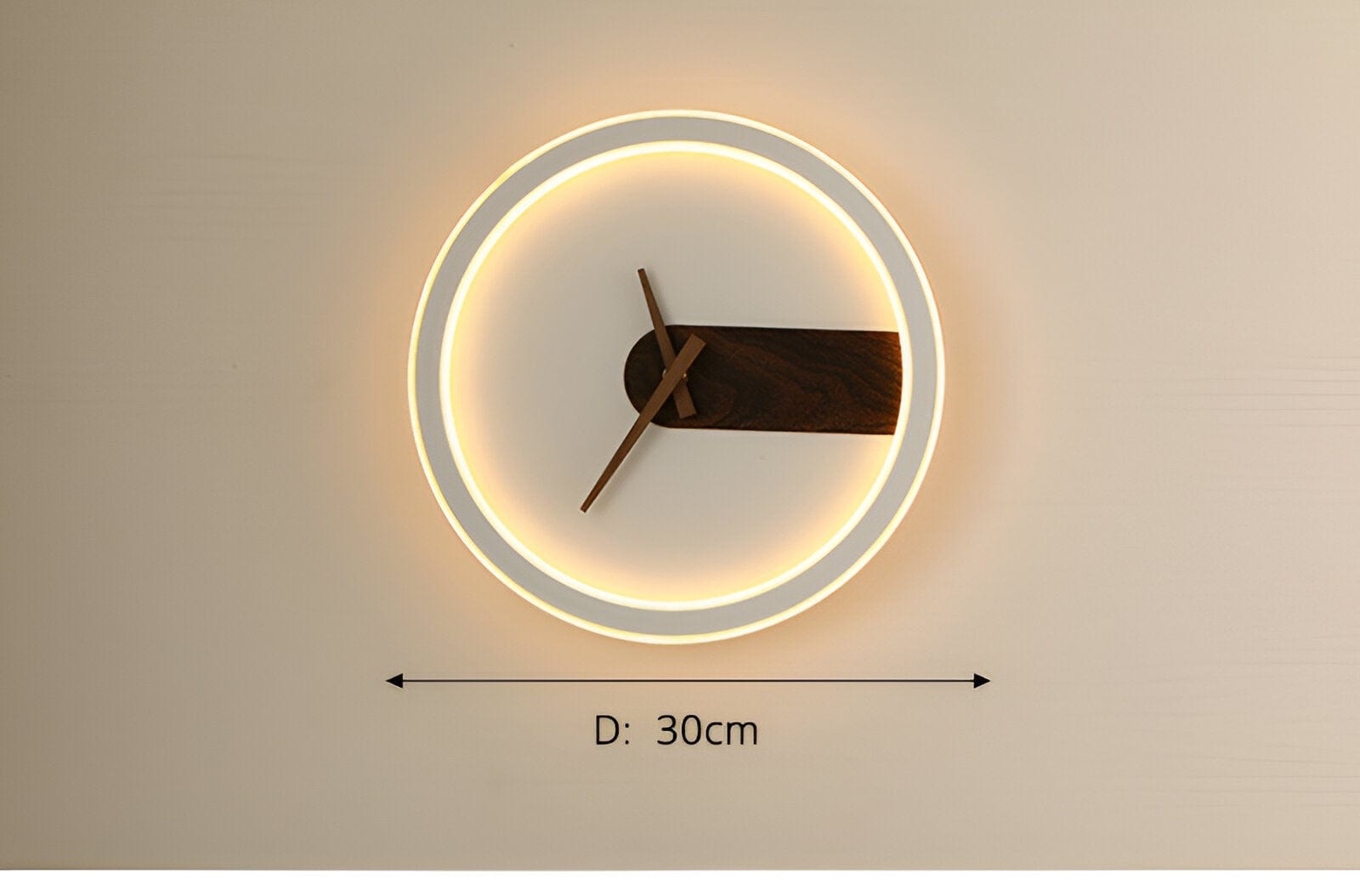 Apliques de Pared con Reloj LED