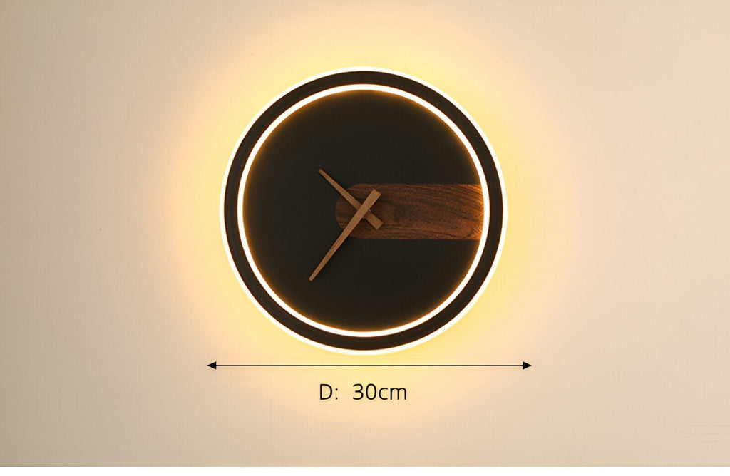 Apliques de Pared con Reloj LED