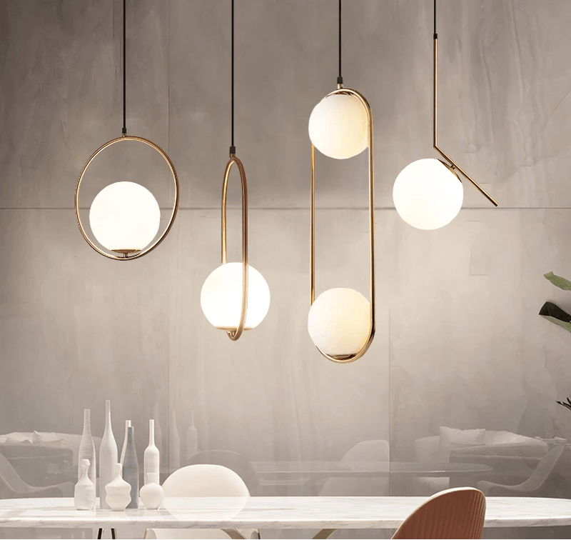 Scandinavian Glass Globe Pendant Lights | Orntli