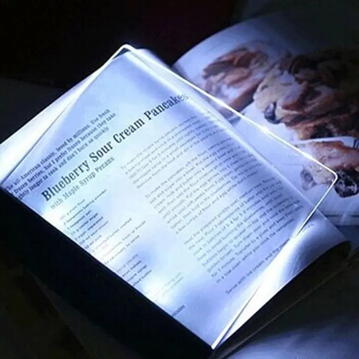 Lampada da lettura a pannello piatto LED NovaGlow con luce notturna e 2 livelli di luminosità
