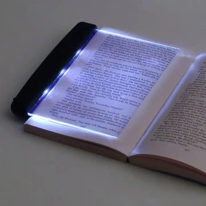 Lampada da lettura a pannello piatto LED NovaGlow con luce notturna e 2 livelli di luminosità