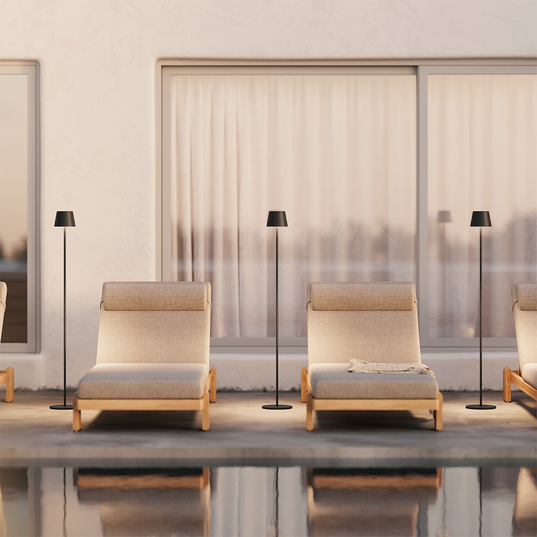 Aeronis LED moduláris állólámpa állítható magassággal és újratölthető akkumulátorral