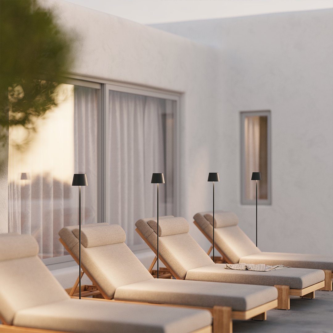 Aeronis LED moduláris állólámpa állítható magassággal és újratölthető akkumulátorral