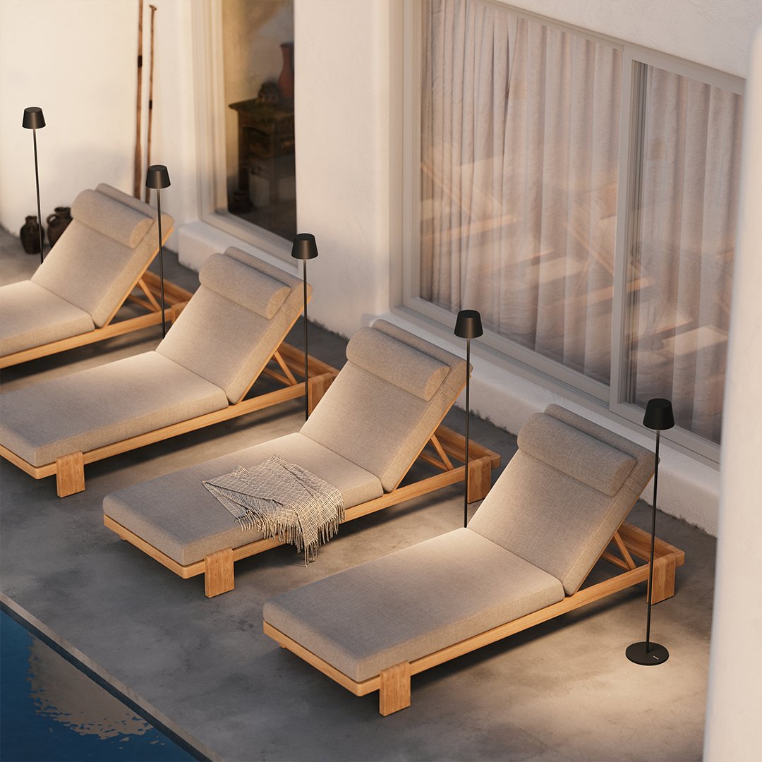 Aeronis LED moduláris állólámpa állítható magassággal és újratölthető akkumulátorral