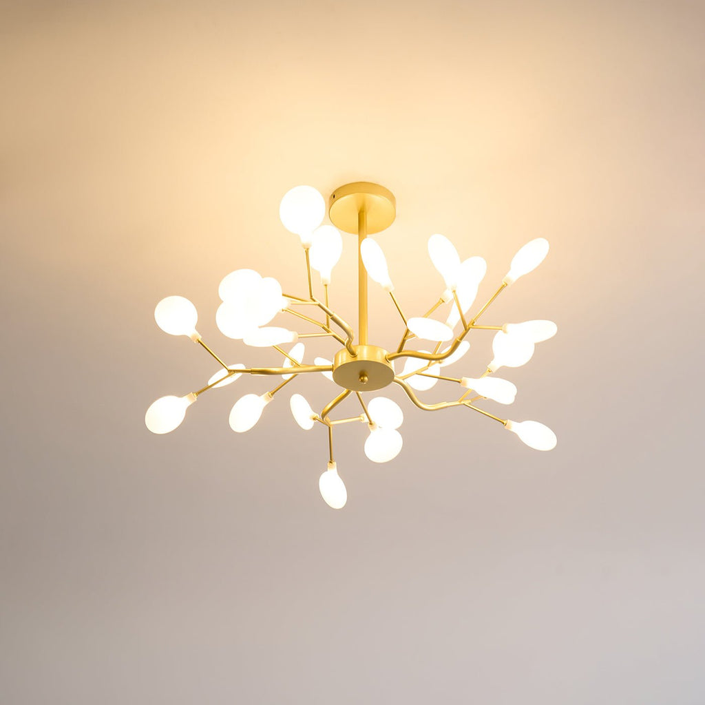 Firefly Sputnik-lysekrone – moderne LED-taklampe, lett og med intrikat form