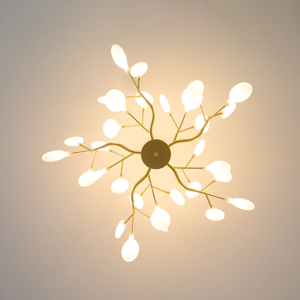 Firefly Sputnik-lysekrone – moderne LED-taklampe, lett og med intrikat form