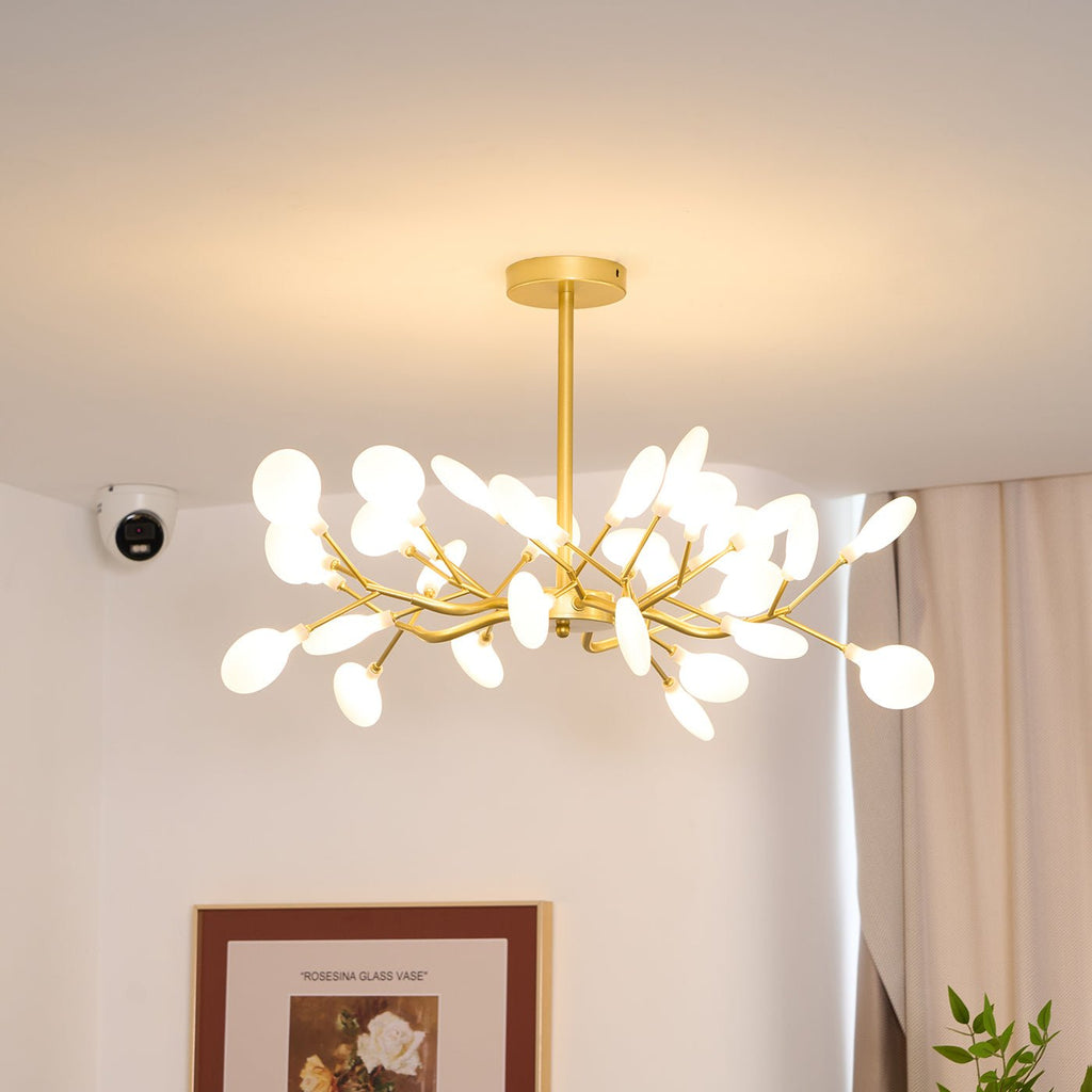 Firefly Sputnik-lysekrone – moderne LED-taklampe, lett og med intrikat form