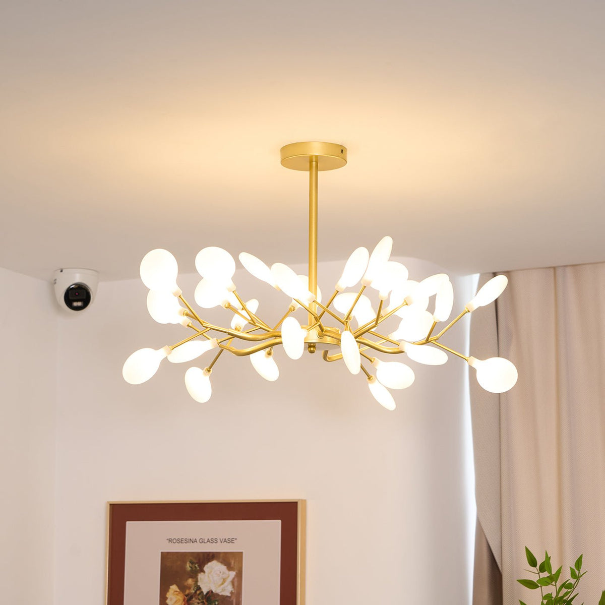Lampadario a ramo Lustra LED Firefly — Design con 30 luci