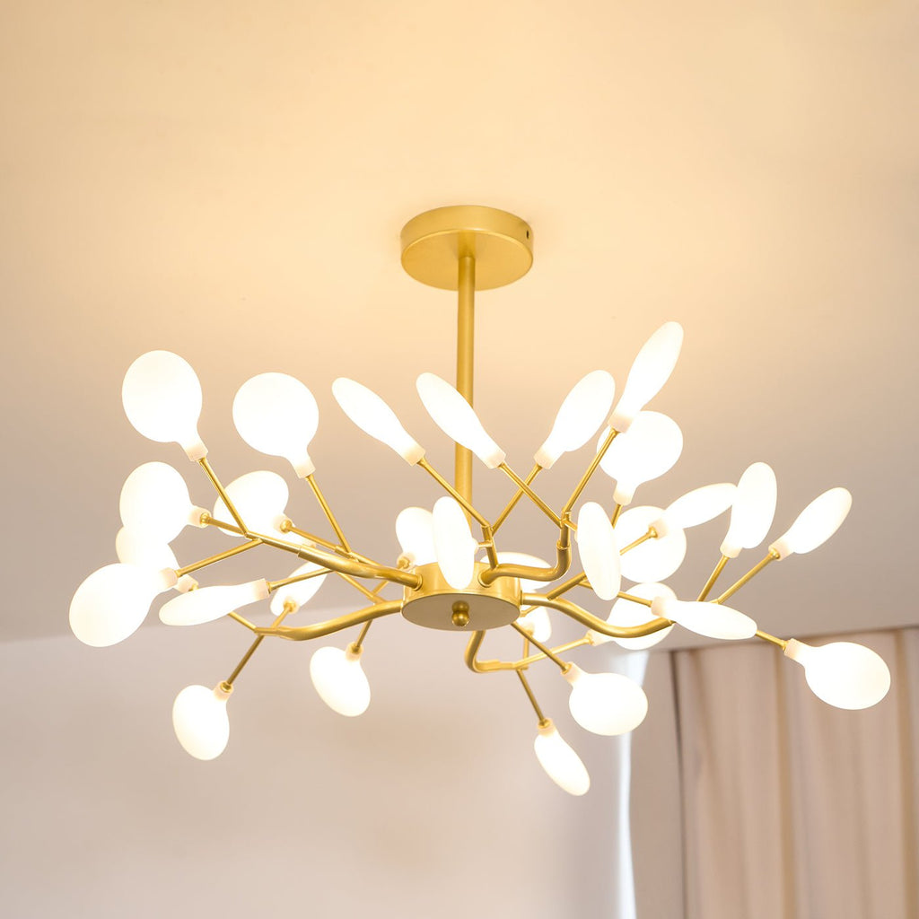 Firefly Sputnik-lysekrone – moderne LED-taklampe, lett og med intrikat form