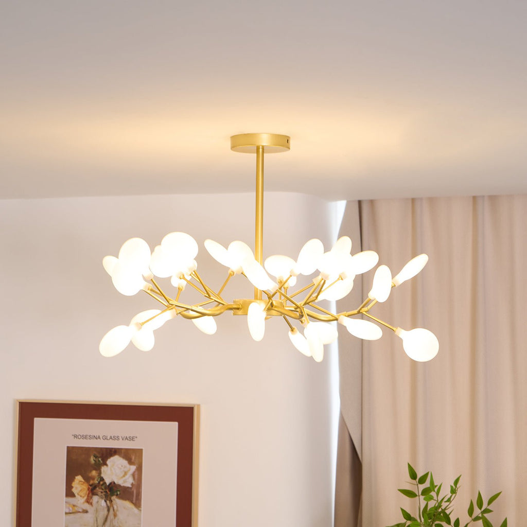 Firefly Sputnik-lysekrone – moderne LED-taklampe, lett og med intrikat form