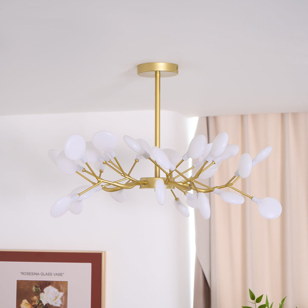 Firefly Sputnik-lysekrone – moderne LED-taklampe, lett og med intrikat form