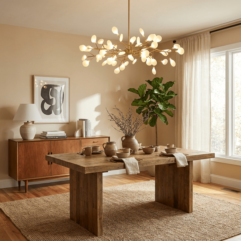 Firefly Sputnik-lysekrone – moderne LED-taklampe, lett og med intrikat form