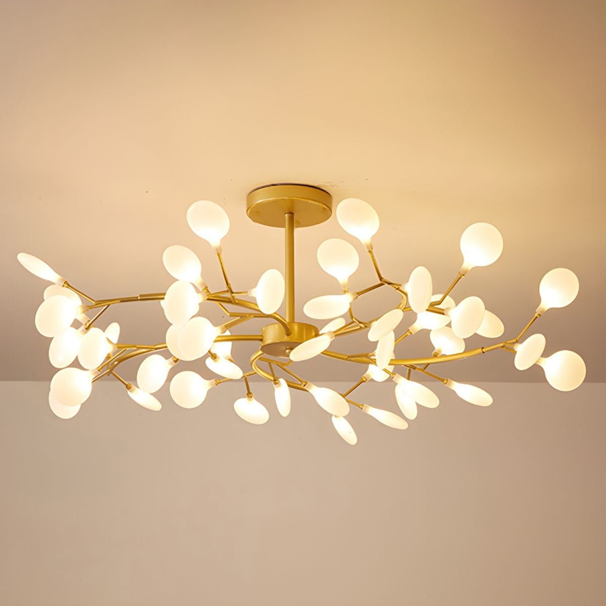 Firefly Sputnik-lysekrone – moderne LED-taklampe, lett og med intrikat form
