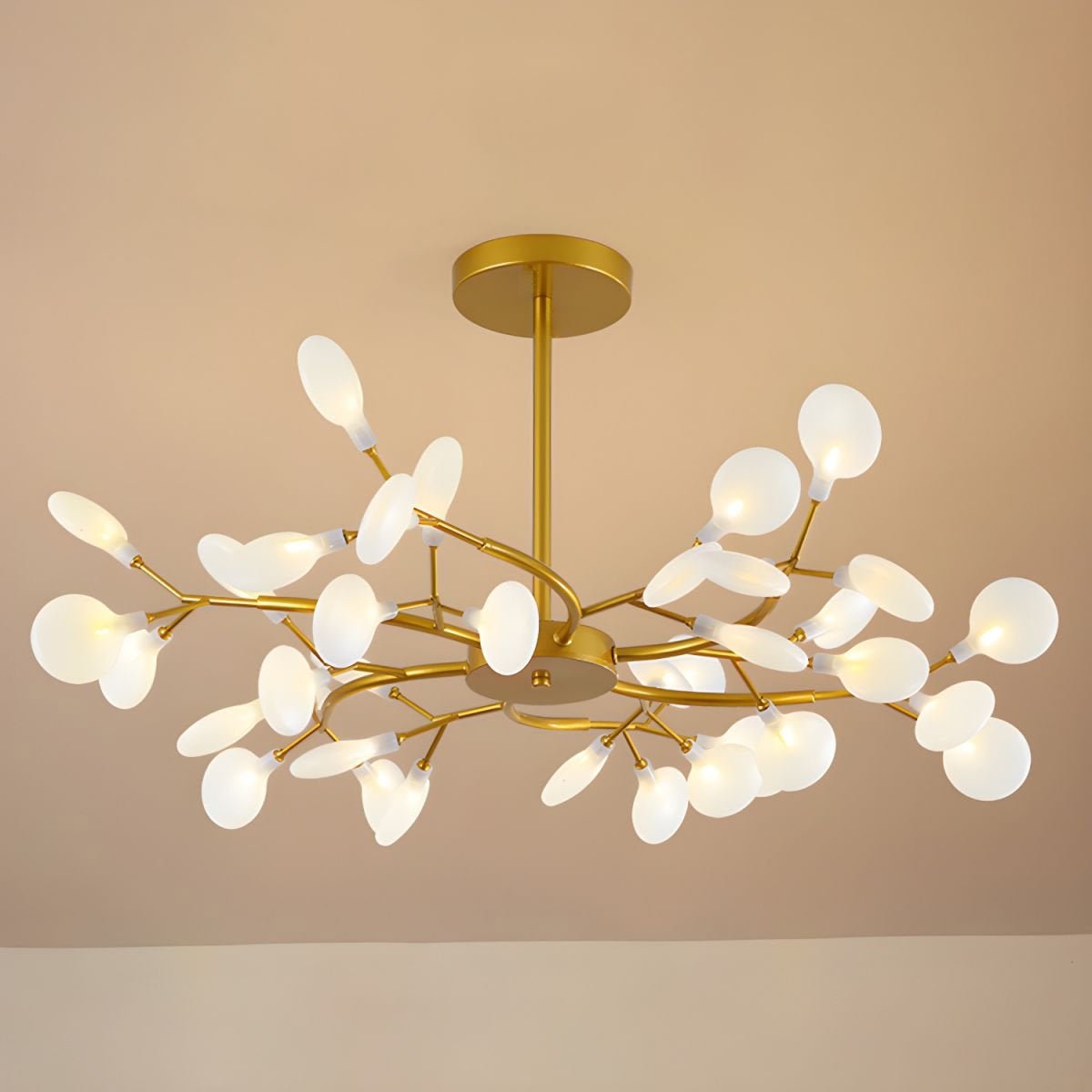 Firefly Sputnik-lysekrone – moderne LED-taklampe, lett og med intrikat form