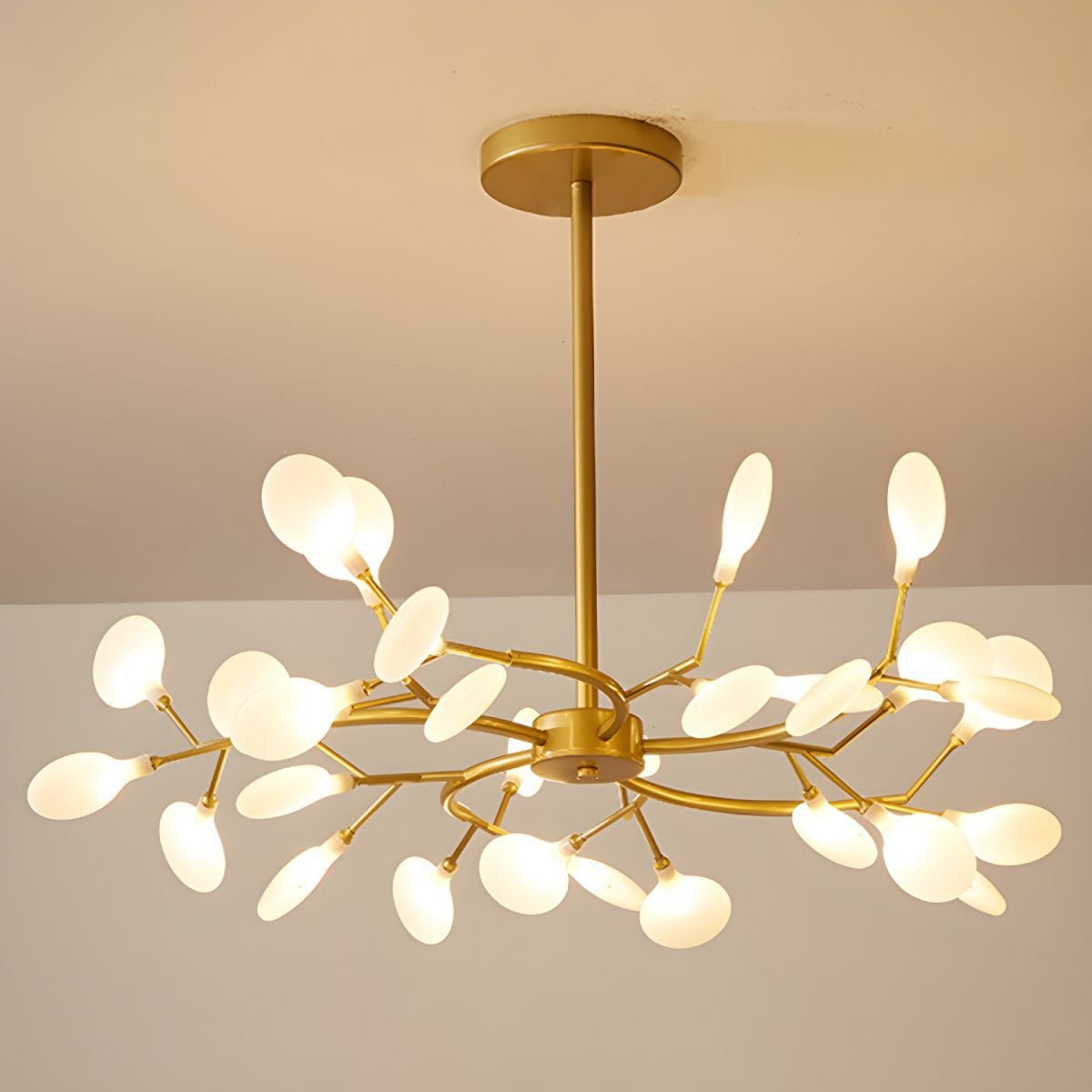 Firefly Sputnik-lysekrone – moderne LED-taklampe, lett og med intrikat form