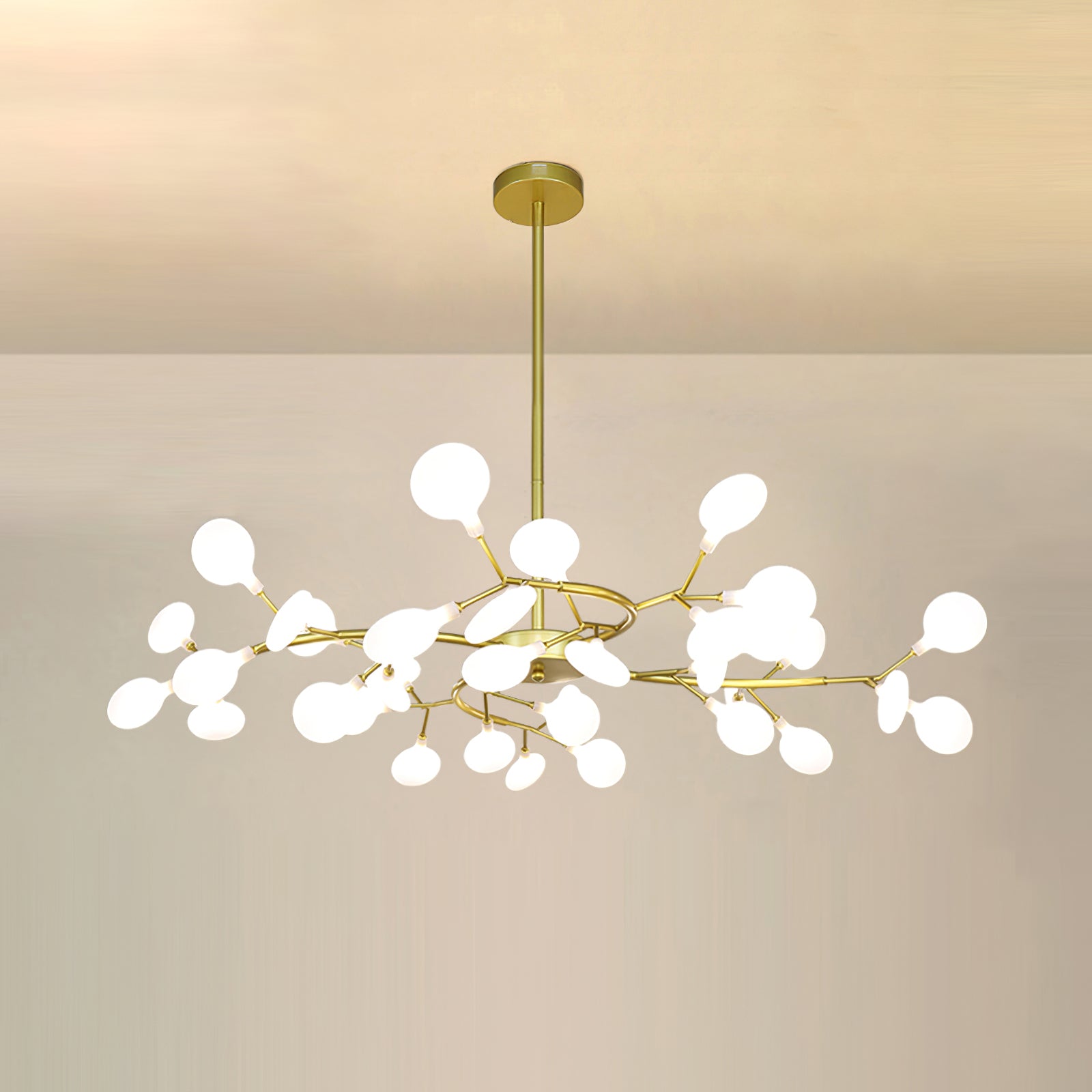 Firefly Sputnik-lysekrone – moderne LED-taklampe, lett og med intrikat form