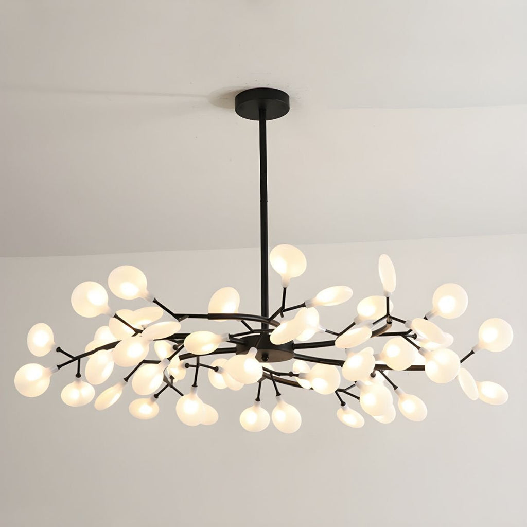 Firefly Sputnik-lysekrone – moderne LED-taklampe, lett og med intrikat form