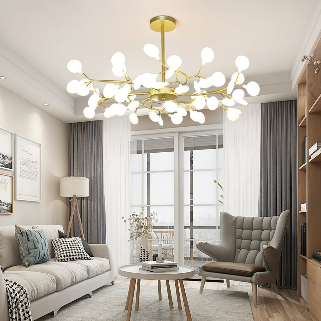 Lampadario a ramo Lustra LED Firefly — Design con 30 luci