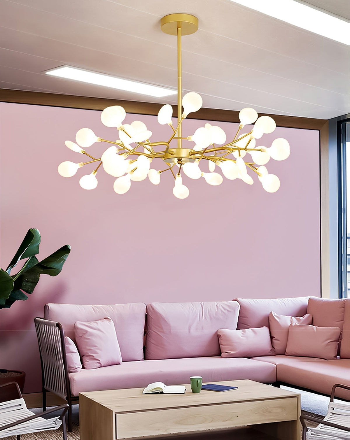 Lampadario a ramo Lustra LED Firefly — Design con 30 luci