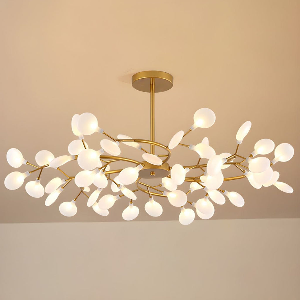 Firefly Sputnik-lysekrone – moderne LED-taklampe, lett og med intrikat form