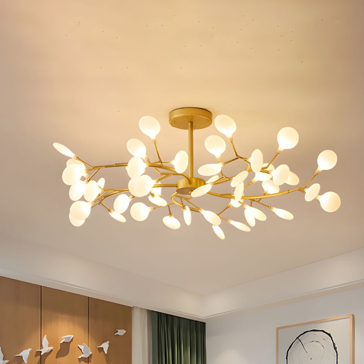 Lampadario a ramo Lustra LED Firefly — Design con 30 luci
