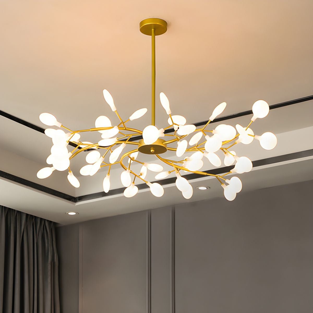 Lampadario a ramo Lustra LED Firefly — Design con 30 luci