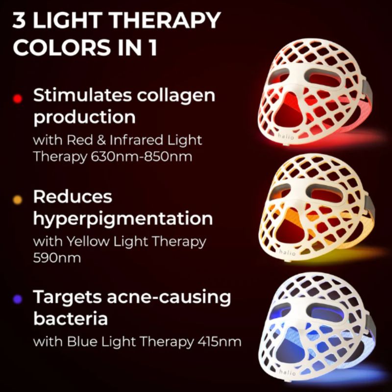 Medicinsk LED-lysterapimaske