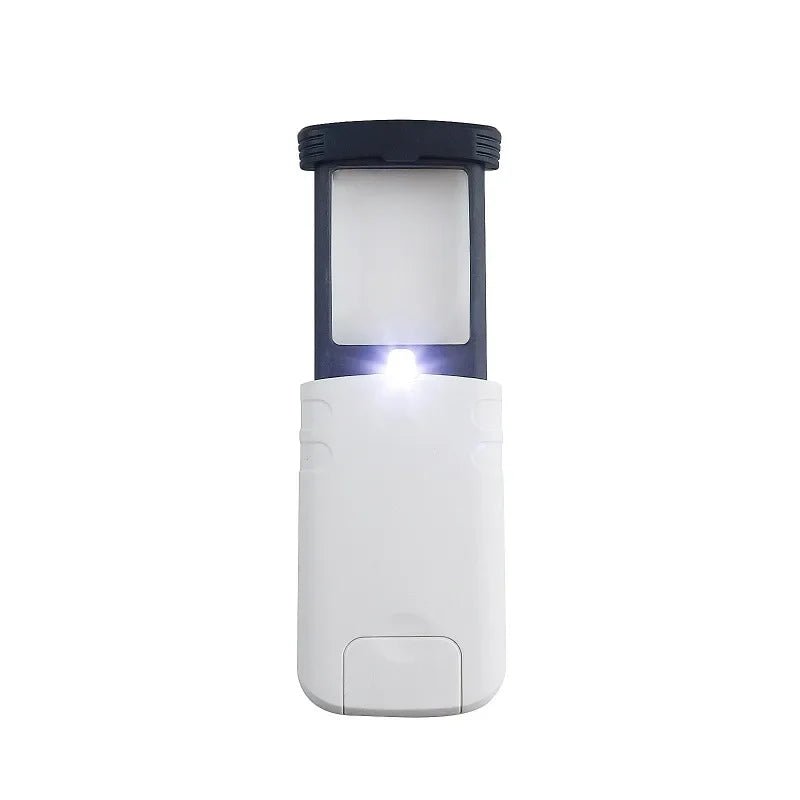Skládací kapesní lupa Nova Lume 4× s LED osvětlením pro čtenáře a kutily