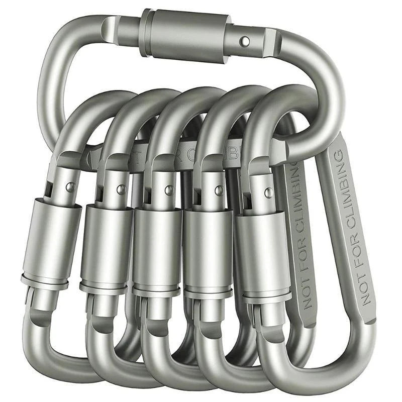 Set de crochets verrouillables en aluminium TrailLock pour les amateurs de plein air et le transport quotidien