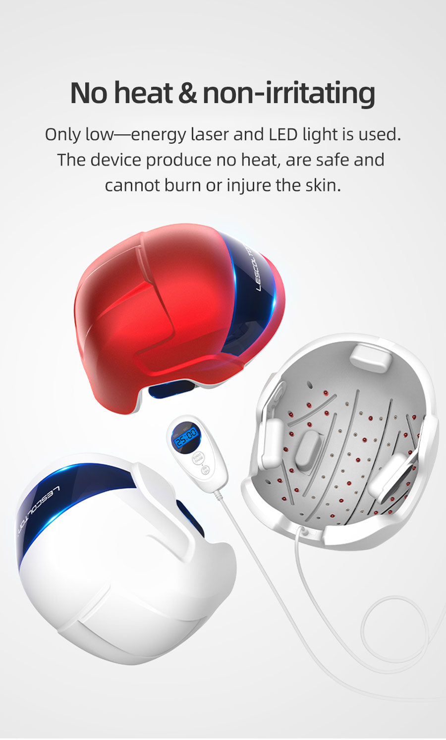 LED-Haarwuchs-Helm
