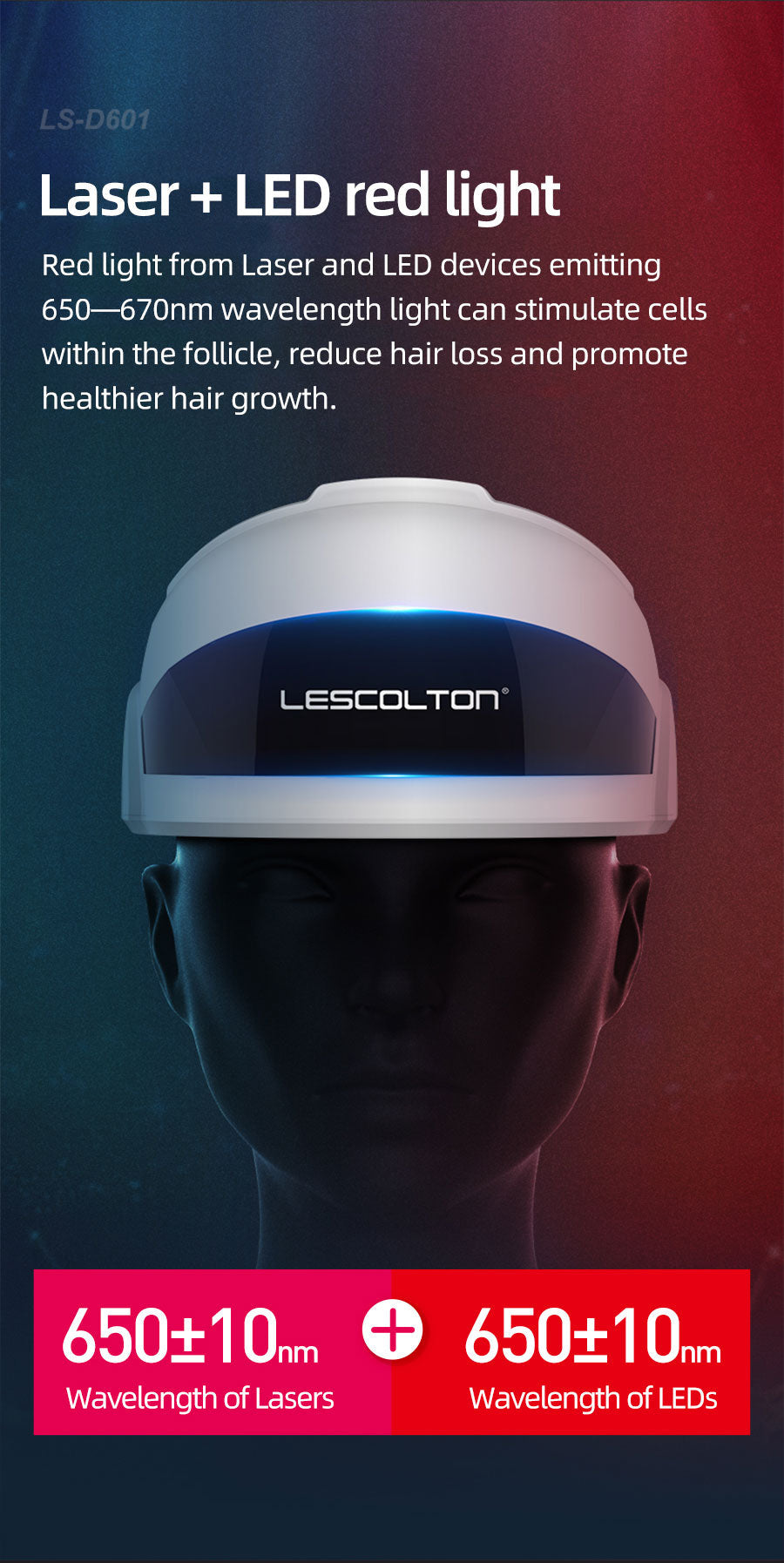 LED-Haarwuchs-Helm