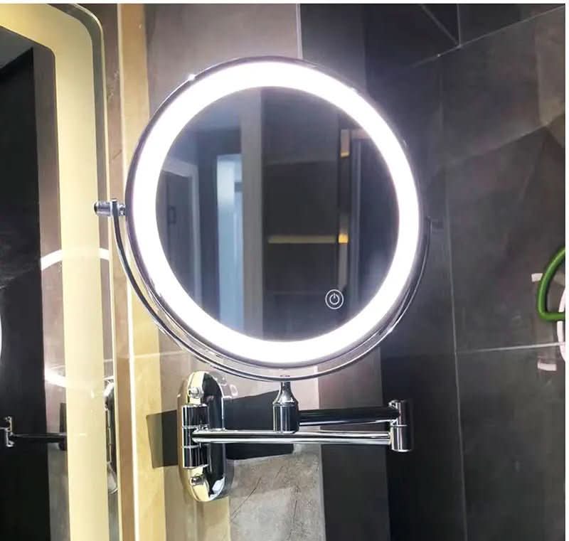 NovaLux Makyaj Tutkunları İçin Ayarlanabilir Aydınlatmalı LED Büyüteçli Ayna
