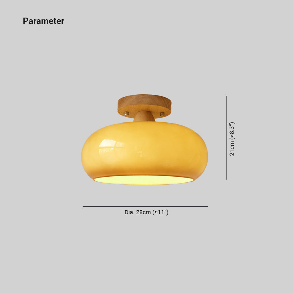 Plafonnier en bois Charlotte