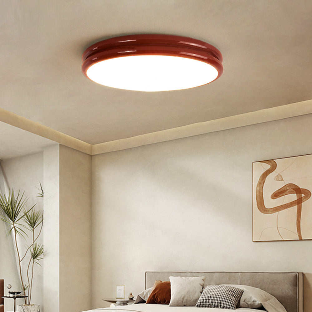 Valentina Flush Mount Ceiling Light — Minimalist Profile, Double-Layered Design, Colorful Palette
