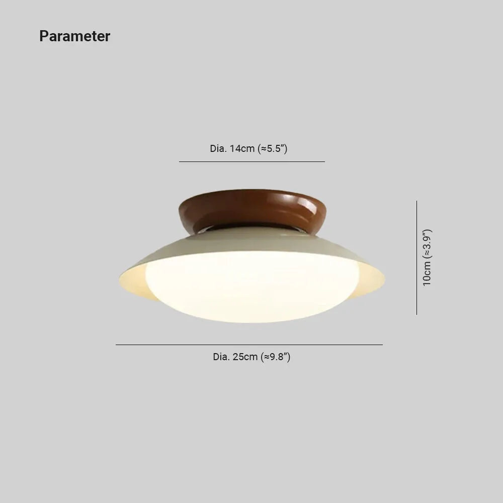 Aurora Ceiling Light — Bowl-Shaped Retro Modern Design