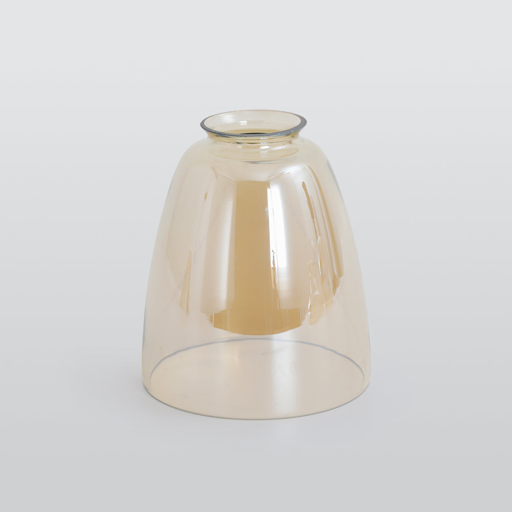 June Industrial Pendant Lamp — Clear, Amber & Smoke Grey Glass Shade