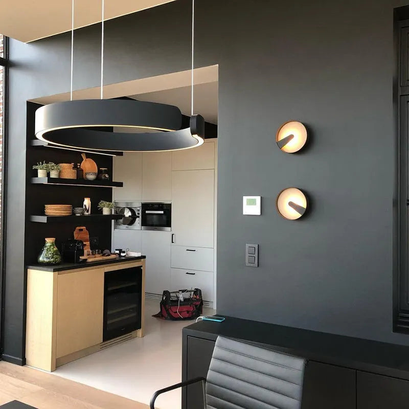 Arisha minimalistisk LED-pendellampe — luksuriøs åben ring