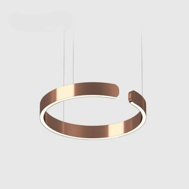 Arisha minimalistisk LED-pendellampe — luksuriøs åben ring